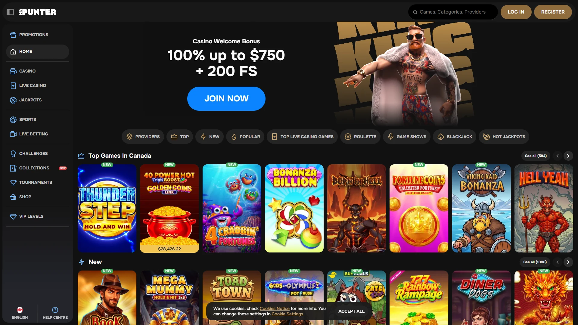Mr Punter homepage